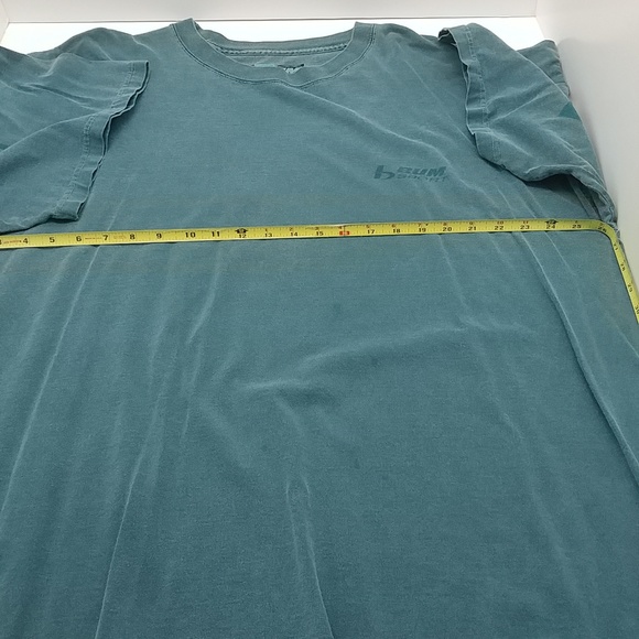 B.U.M. Sport men's vintage short sleeve t-shirt XL green logo front/back - Picture 9 of 14